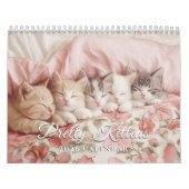 Kittens Pastel Roze 2026 Wandkalender Kalender (Hoes)