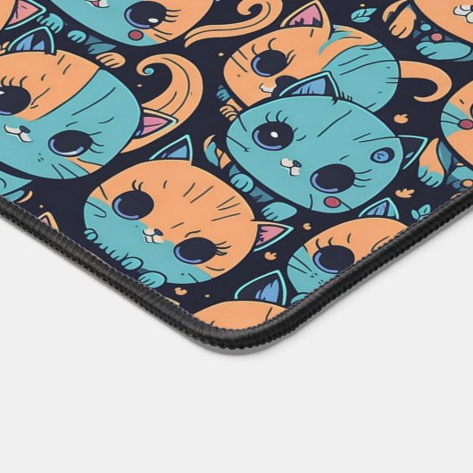 Kittens patroon bureaumat (Hoek)
