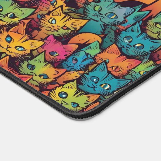 Kittens patroon bureaumat (Hoek)