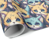 Kittens patroon cadeaupapier (Rol Hoek)