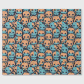 Kittens patroon cadeaupapier (Vlak)