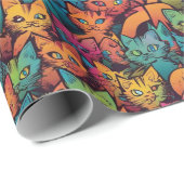 Kittens patroon cadeaupapier (Rol Hoek)