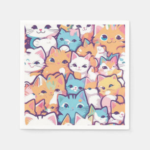 Kittens patroon servet