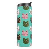 Kittens-patroon voor Cute en Schattige Katten | Thermosbeker (Gedraaid links)