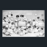 Kittens Pillow Fight, Louis Wain Poster<br><div class="desc">Louis Wain (5 August 1860 – 4 July 1939) was an English artiste known for his drawings, which consistently featured anthropomorphized large-eyed cats and kittens. In his later years he may have suffered from schizophrenia (although this claim is disputed), which, according to some psychiatrists, can be seen in his works. Quote:Wikipedia</div>