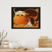 Kittens, Pompoen en Puppy Print (Keuken)