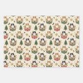 Kittens, Puppies, and Christmas Trees Pattern Inpakpapier Vel (Voorkant 3)