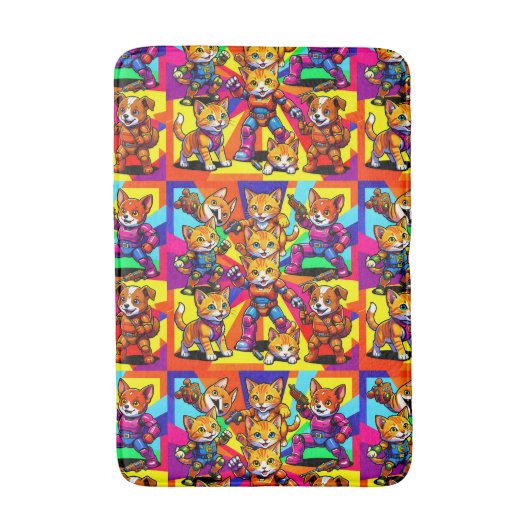 Kittens - Puppies Badmat (Voorkant Verticaal)