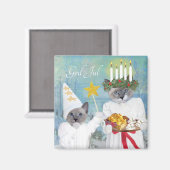 Kittens' Santa Lucia Magneet (Voorkant / Achterkant)