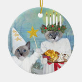 Kittens' Santa Lucia Personalized Ornament (Voorkant)