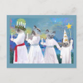 Kittens' Santa Lucia Procession Briefkaart (Voorkant)