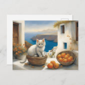Kitten's Seaside Retreat Briefkaart (Voorkant / Achterkant)