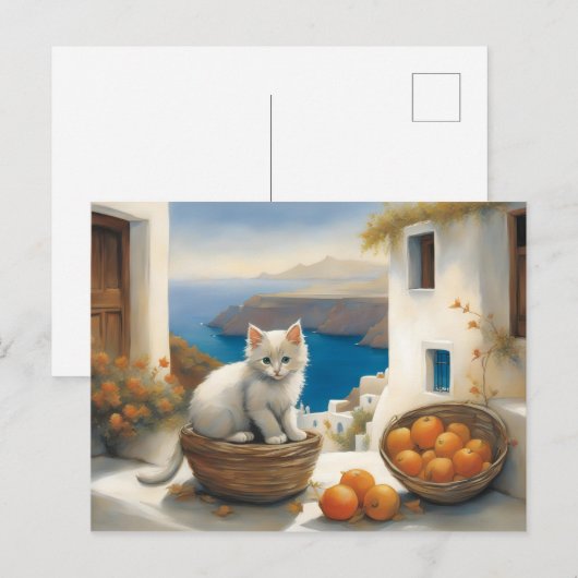 Kitten's Seaside Retreat Briefkaart (Voorkant / Achterkant)