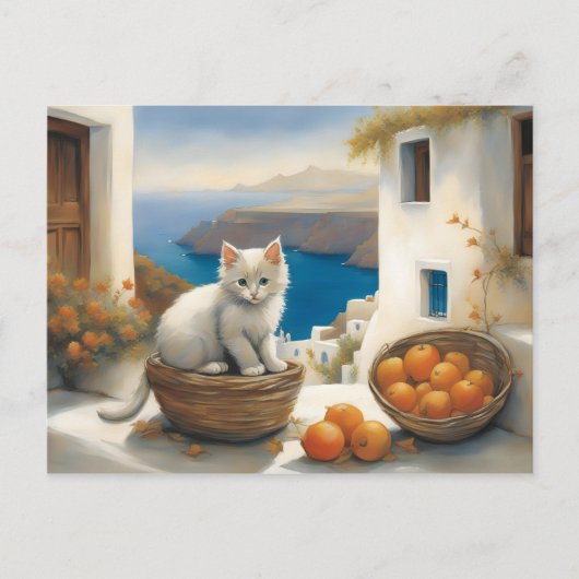 Kitten's Seaside Retreat Briefkaart (Voorkant)