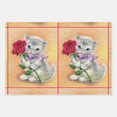 Kittens set van 3 Inpakpapier Vel (Voorkant 2)