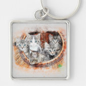Kittens Sleutelhanger (Voorkant)
