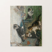 Kittens spelen | Julius Adam de Jongere Legpuzzel (Verticaal)