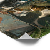 Kittens spelen | Julius Adam de Jongere Poster (Hoek)