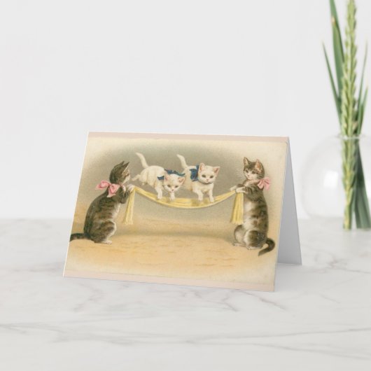 - Kittens spelen Jump Rope, Kaart (Voorkant)