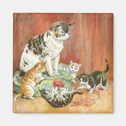 Kittens spelen magneet (Voorkant)