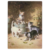 Kittens Spelen met Beetles, Carl Reichert Klembord (Achterkant)