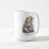 Kittens spelen met een bal Yarn Koffiemok (Voorkant rechts)