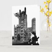 Kittens spelen op Ely Cathedral Kaart (Gele Bloem)