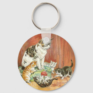 Kittens spelen sleutelhanger