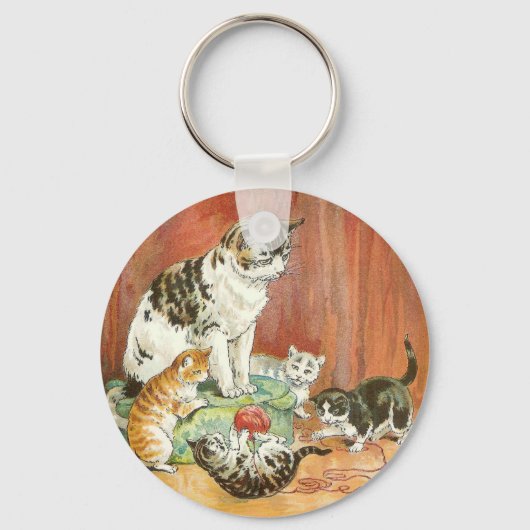 Kittens spelen sleutelhanger (Voorkant)