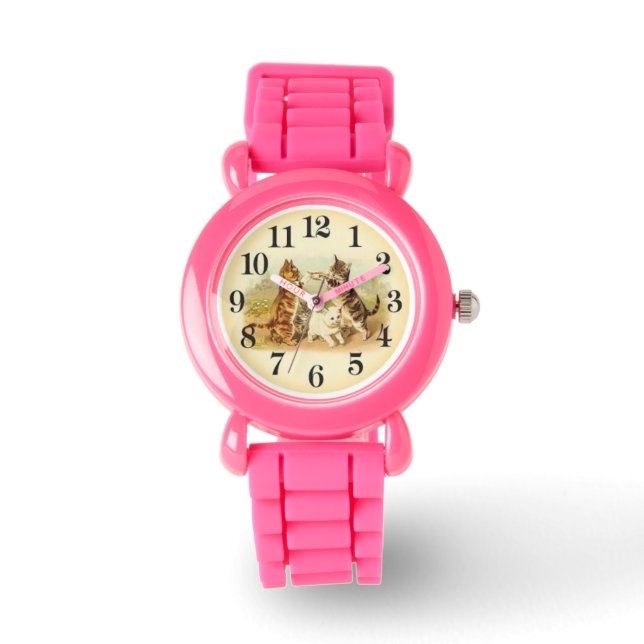 Kittens stijl 1 horloge (Voorkant)