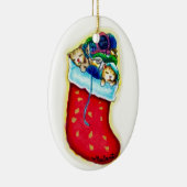 Kittens' Stocking Ornament (Rechts)