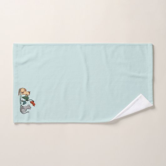 Kittens Summer Delight Flower Game Bad Handdoek (Handdoek)