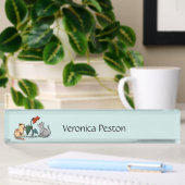 Kittens Summer Delight Seafoam Green Naambordje