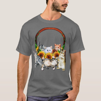 Kittens Sunflower T-shirt