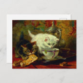 Kittens Tea Party Briefkaart (Voorkant / Achterkant)