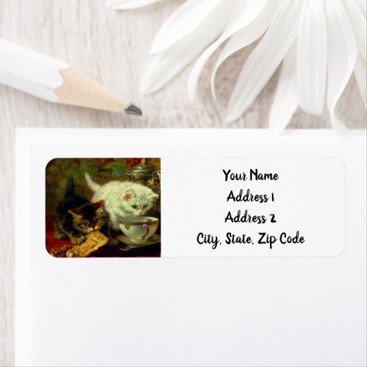 Kittens Tea Party Etiket (Insitu)