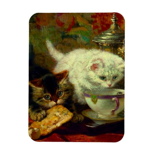 Kittens Tea Party Magneet (Verticaal)