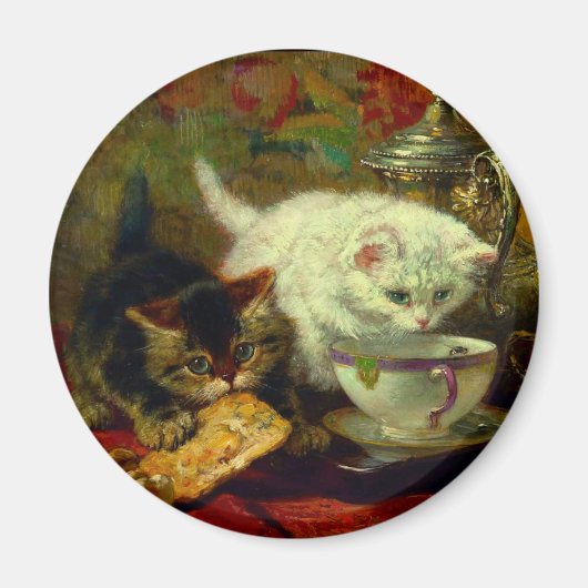 Kittens Tea Party Magneet (Voorkant)