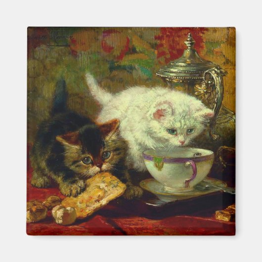 Kittens Tea Party Magneet (Voorkant)