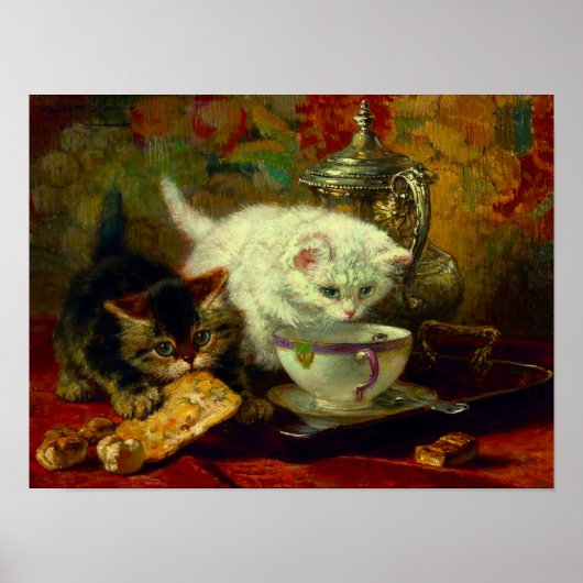 Kittens Tea Party Poster (Voorkant)