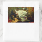 Kittens Tea Party Rechthoekige Sticker (Tas)