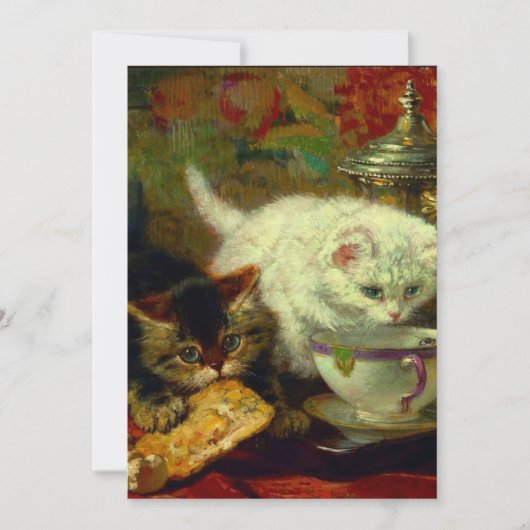 Kittens Tea Party Save The Date (Voorkant)