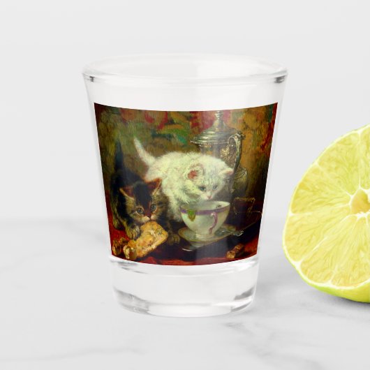 Kittens Tea Party Shot Glas (Voorkant)