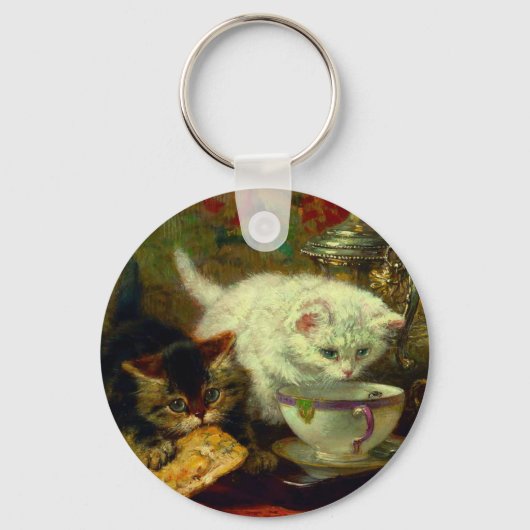 Kittens Tea Party Sleutelhanger (Voorkant)