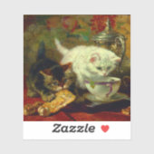 Kittens Tea Party Sticker (Vel)