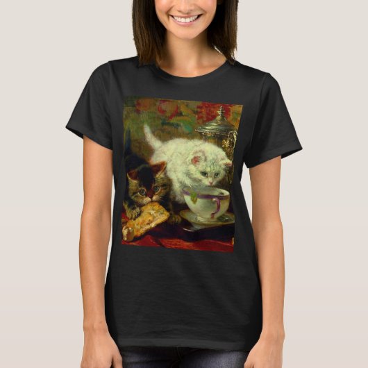 Kittens Tea Party T-shirt (Voorkant)
