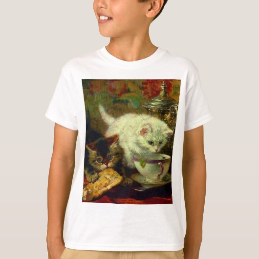 Kittens Tea Party T-shirt (Voorkant)