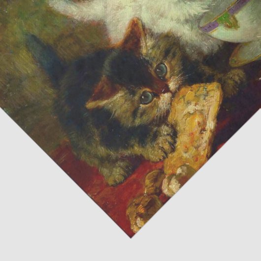 Kittens Tea Party Tissuepapier (Detail)