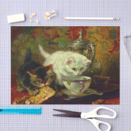 Kittens Tea Party Tissuepapier (Craft)