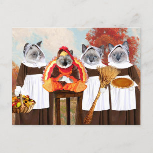 Kittens Thanksgiving na Kaart